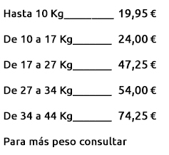 Precios producto congelado