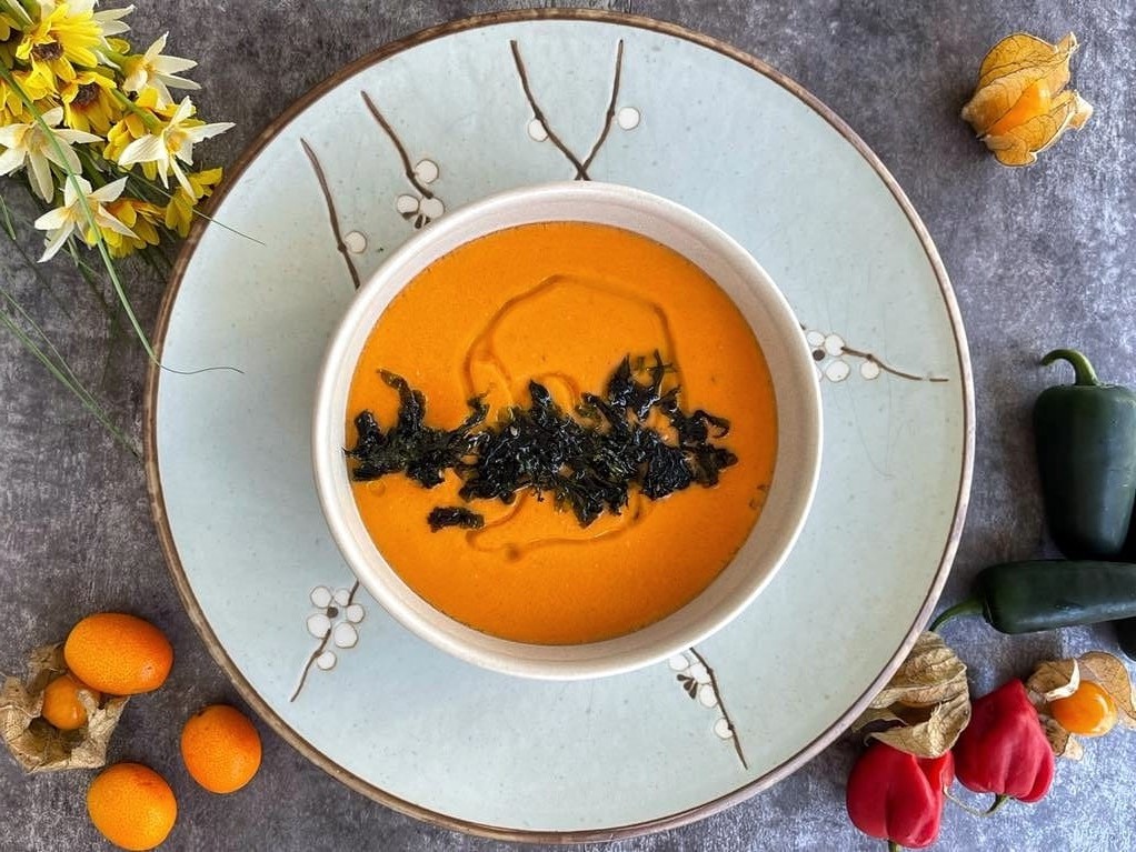 SALMOREJO CON FRUTAS EXÓTICAS