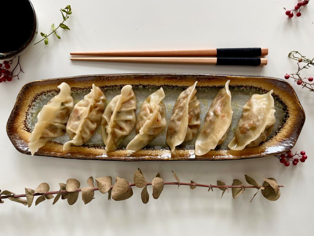 GYOZAS DE GAMBAS Y SHITAKE