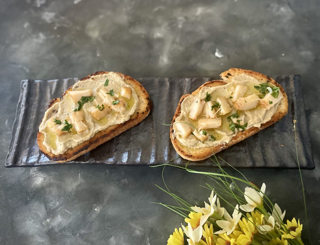 TOSTADA CON PATÉ DE VIEIRA