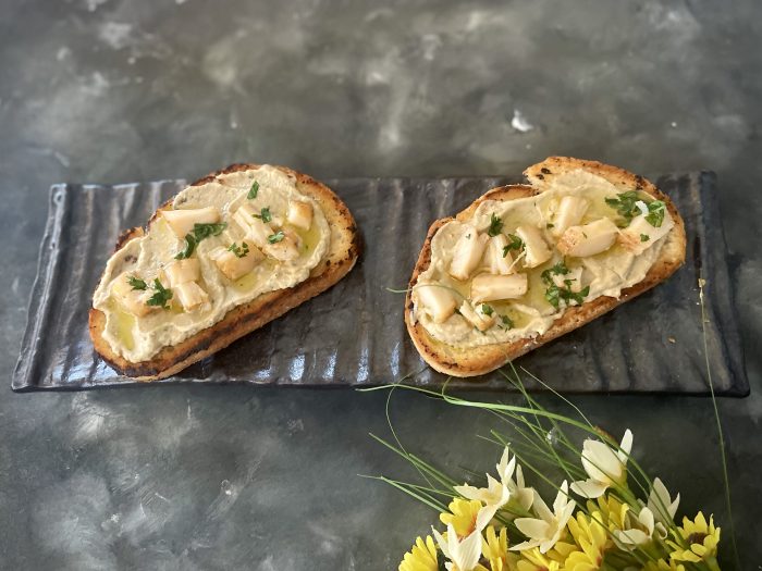 TOSTADA CON PATÉ DE VIEIRA