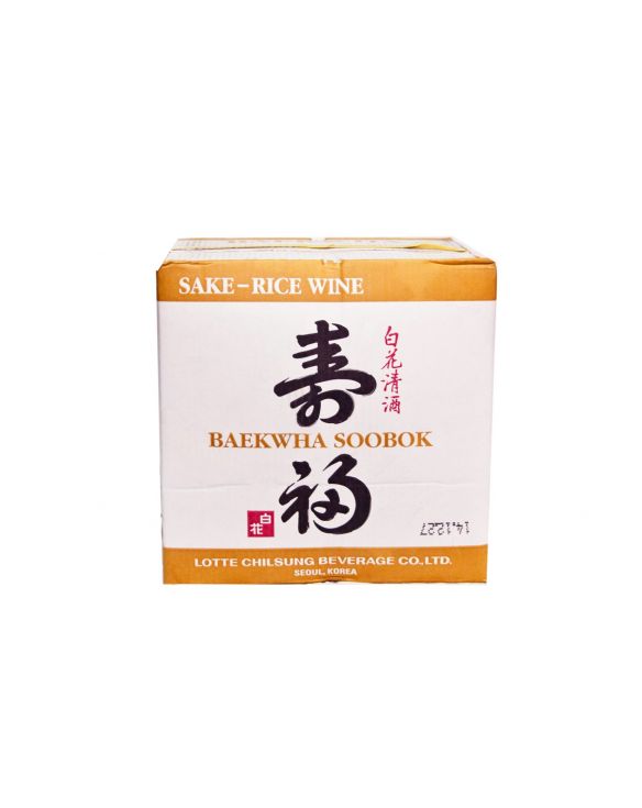Sake coreano Baekwha Soobok (LOTTE) 18L (Alc.14 %)