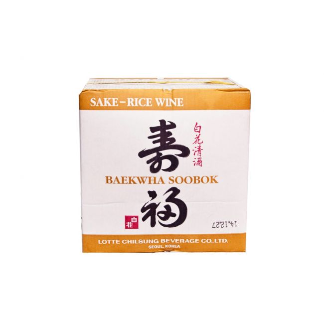 Sake coreano Baekwha Soobok (LOTTE) 18L (Alc.14 %)