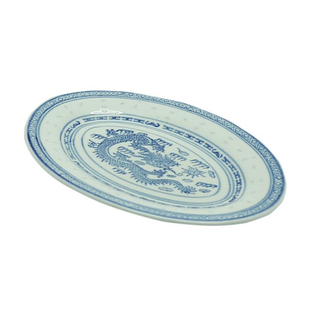 Plato Oval 9" - Grano de arroz