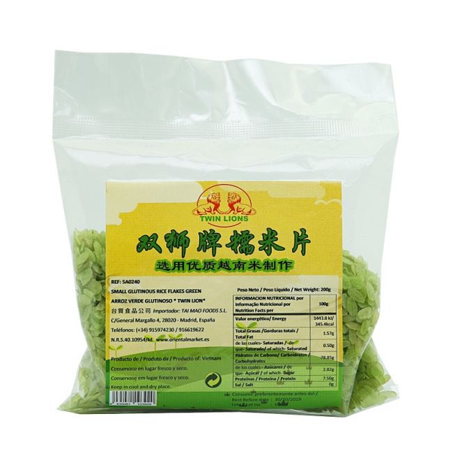 Arroz Glutinoso verde (TWIN LIONS) 200g