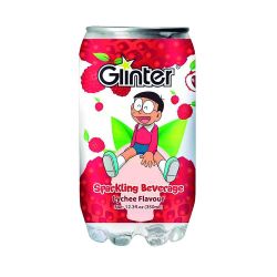 Bebida gaseosa con sabor de lychee (GLINTER). 350ml