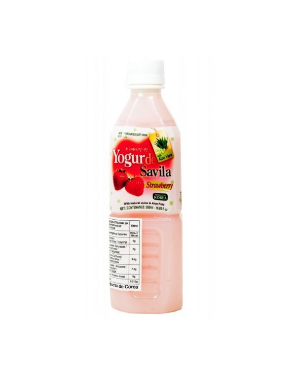 Bebida de Aloe Vera y fresa (YOGO). 500 ml