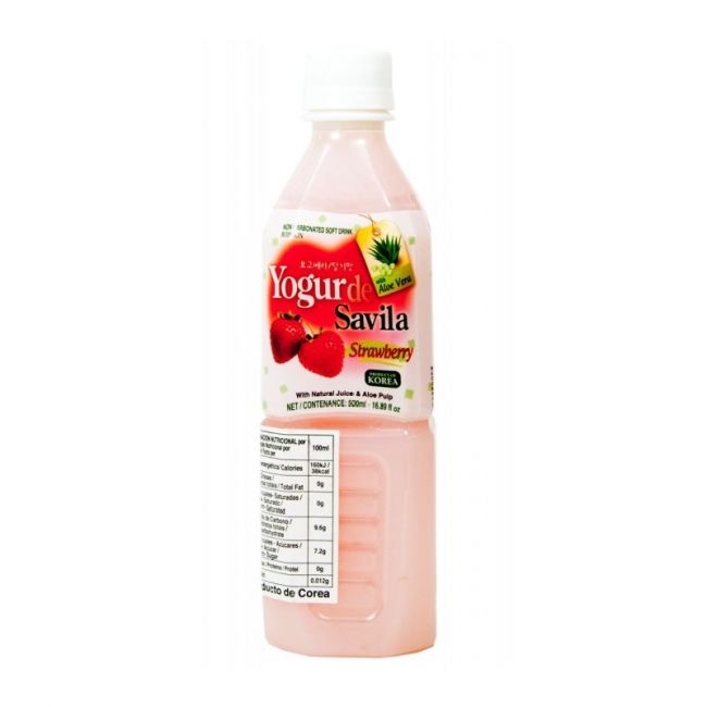 Bebida de Aloe Vera y fresa (YOGO). 500 ml