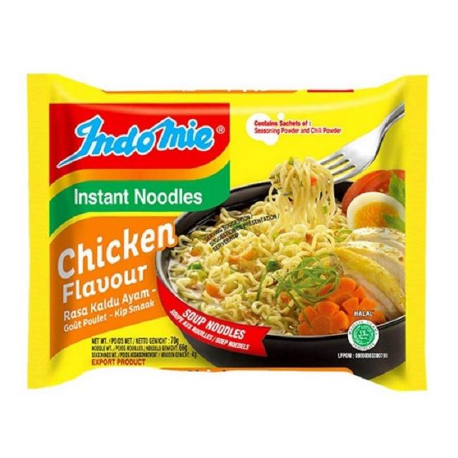 Tallarines instantáneos de pollo (INDOMIE) 70g