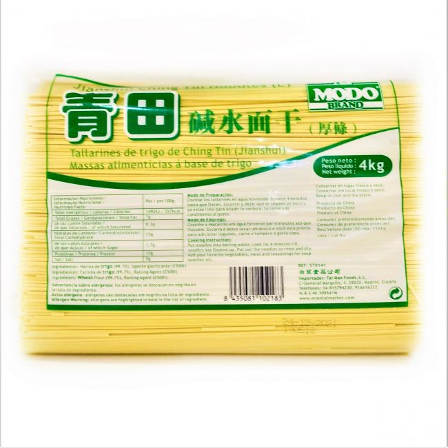 Tallarines amarillo (QING TIAN) 4kg