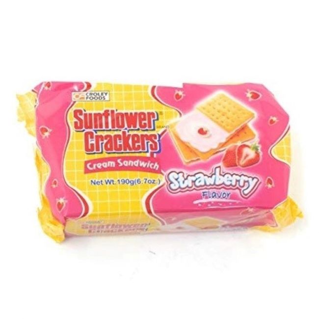 Galletas sabor fresa (SUNFLOWER). 190 g