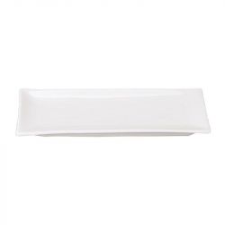 Plato Rectangular 26x11cm Porcelana "Blanco"