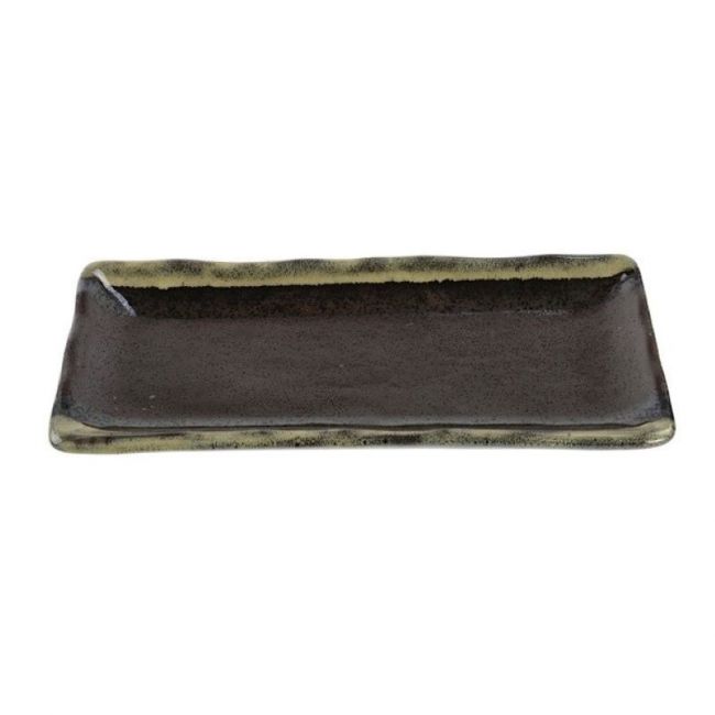 Plato Rectangular 19,3x9,4cm Porcelana "Mino Mashiko"