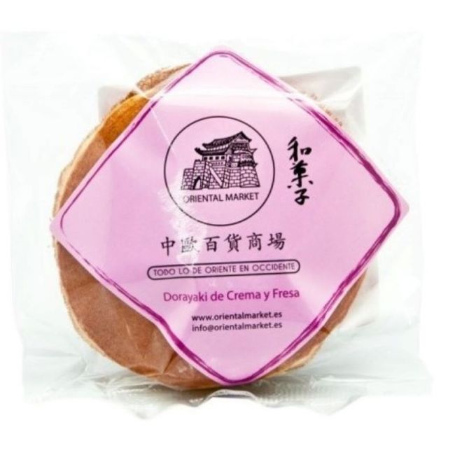 Dorayaki de crema y fresa (ORIENTAL MARKET) 75g