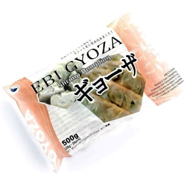 Gyoza de gambas y verduras (EBI & NIRA). 20 uds 500g