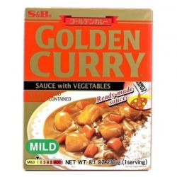 Imagén: Salsa de curry poco picante con verduras (S&B). 230g