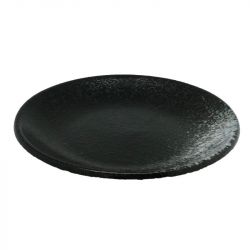 Plato Redondo 17,5cm Porcelana "Negro-Gris"