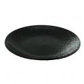 Plato Redondo 17,5cm Porcelana "Negro-Gris"