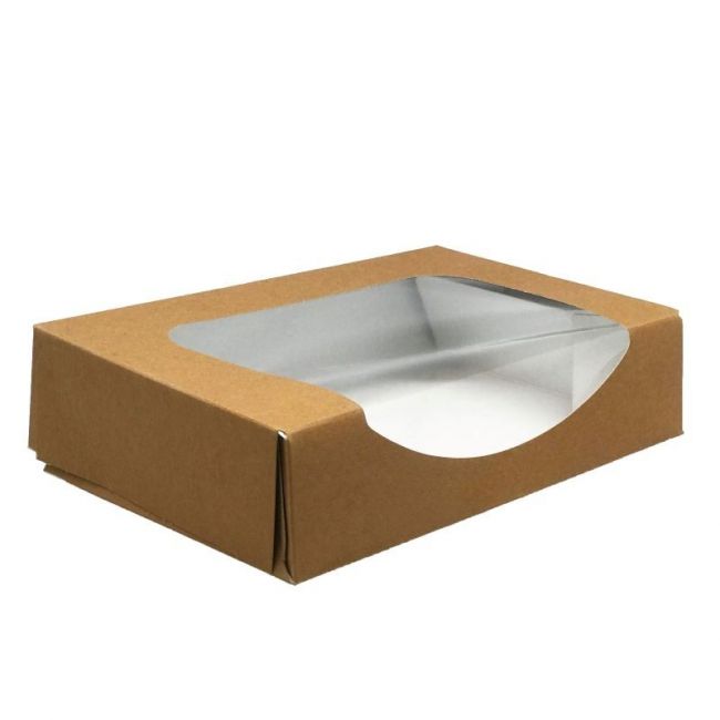 Caja con Ventana para Sushi Kraft (XL) 20x12x4.5cm