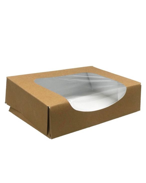 Caja con Ventana para Sushi Kraft (M) 20x9x4.5cm