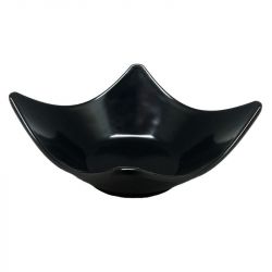 Plato Cuadrado de Puntas 16cm Melamina "Negro"
