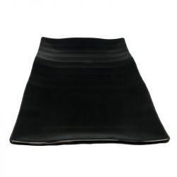 Plato Rectangular 39x26cm Melamina "Negro"