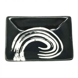 Plato para salsa 9.5x6.7cm. Modelo:  "Black Maru"