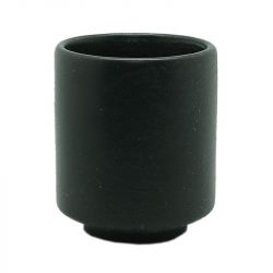 Taza té 6,5x7,5cm. Modelo: "Negro mate".