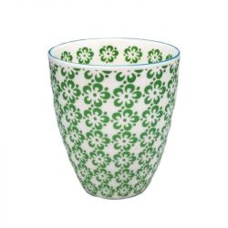 Taza de té 8,7x9,8cm. "flor verde"