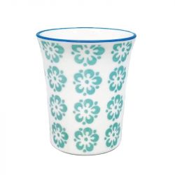 Taza de té  8,2x9,3cm. "Flor verde".
