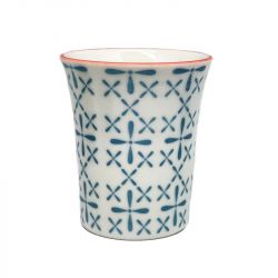 Taza de té 8,2x9,3cm. "Flor Turquesa"