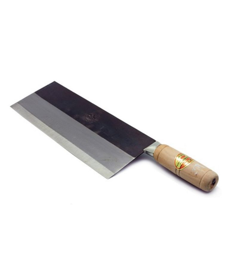 Cuchillo Hacha de cocina Kobe con mango de madera