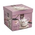 Tetera de Porcelana 300ml Modelo: "Blanco-Sakura"