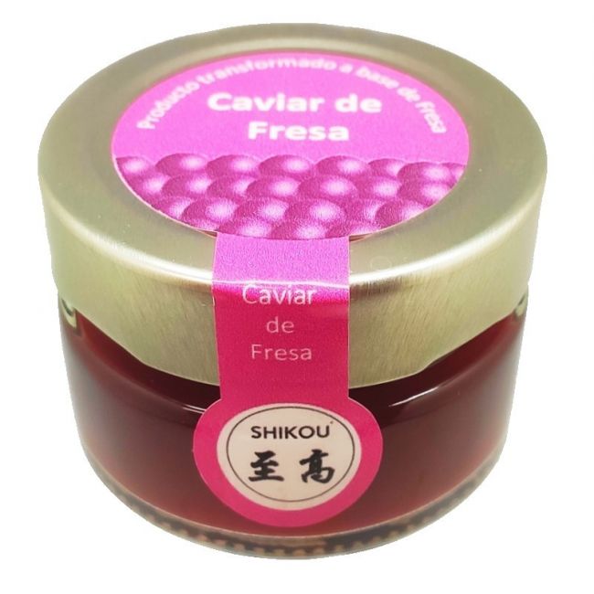 Perlas Esferificadas de Salsa de Fresa (SHIKOU) 55g