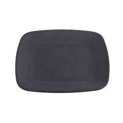 Plato cuadrado 14cm. Modelo: "Negro mate".
