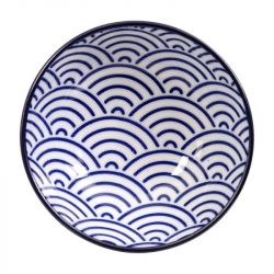 Plato para salsa.9,5cm "ondas azul"