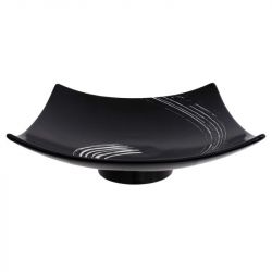 Plato Cuadrado. 25.4cm. Modelo: "Black Maru".