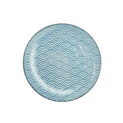 Plato  23,5cm. "Onda azul"