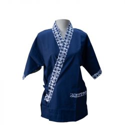 Yukata "Azul-Tapeta Circulos"