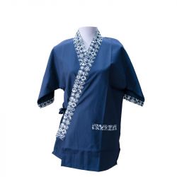 Yukata "Azul-Tapeta Azul"