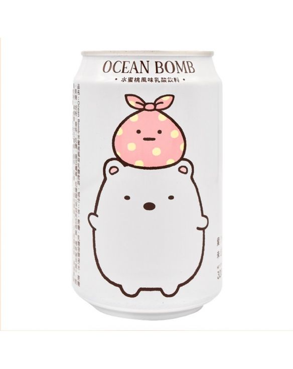 Bebida yogur con melocotón (OCEAN BOMB). 320 ml