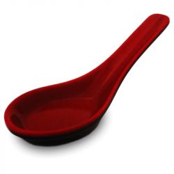 Cuchara Roja y Negra de Melamina 13,5cm