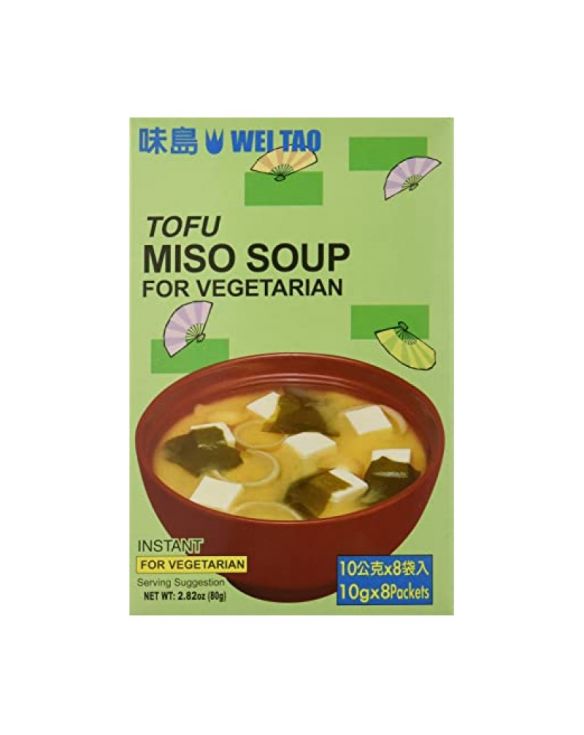 Sopa Miso Vegetariana (WEI TAO) 80g (8 sobres)