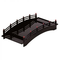 Puente negro lacado para sushi