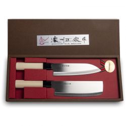 Set 2 cuchillos japoneses  (SANTOKU+NAKIRI)
