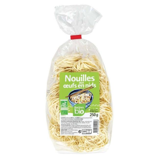 Fideo de Huevo en Nidos BIO (RACINES BIO) 250g