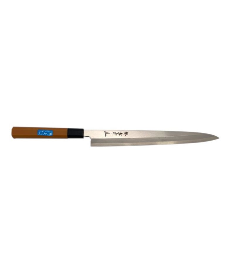 Cuchillo de 30cm, "Sakai Takayuki", mango madera y hoja estrecha y afilada para sashimi.