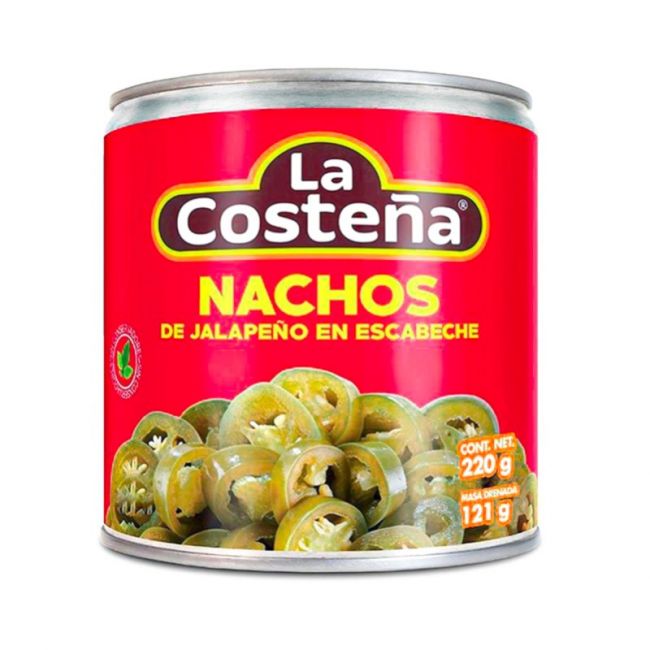 Jalapeños en Rodajas para Nachos (LA COSTEÑA) 2800g