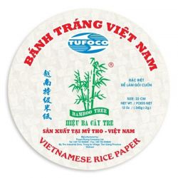 Papel de arroz 22cm redondo (BAMBOO TREE-TUFOCO) 400g
