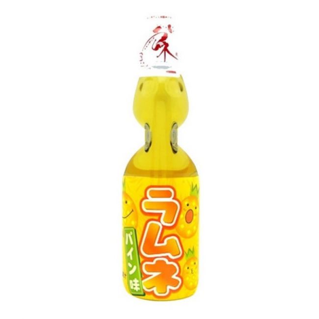 Bebida Ramune gaseosa piña. 200 ml